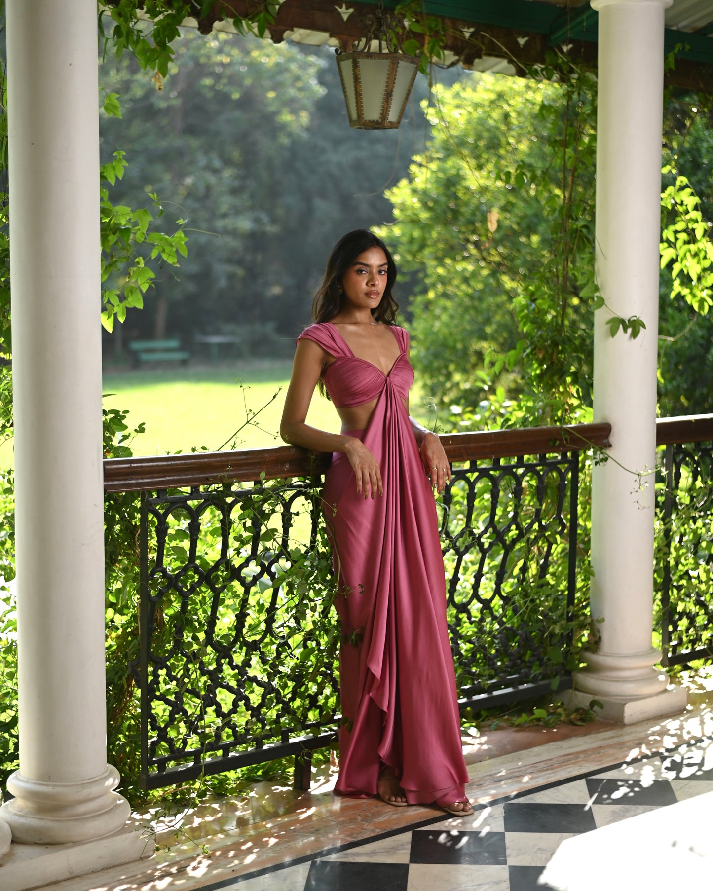 Detachable Draped Dress