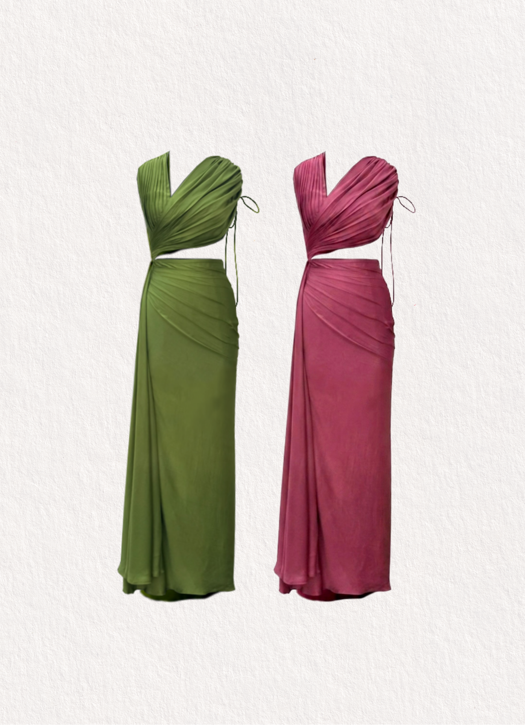 Asymmetric Draped Dress