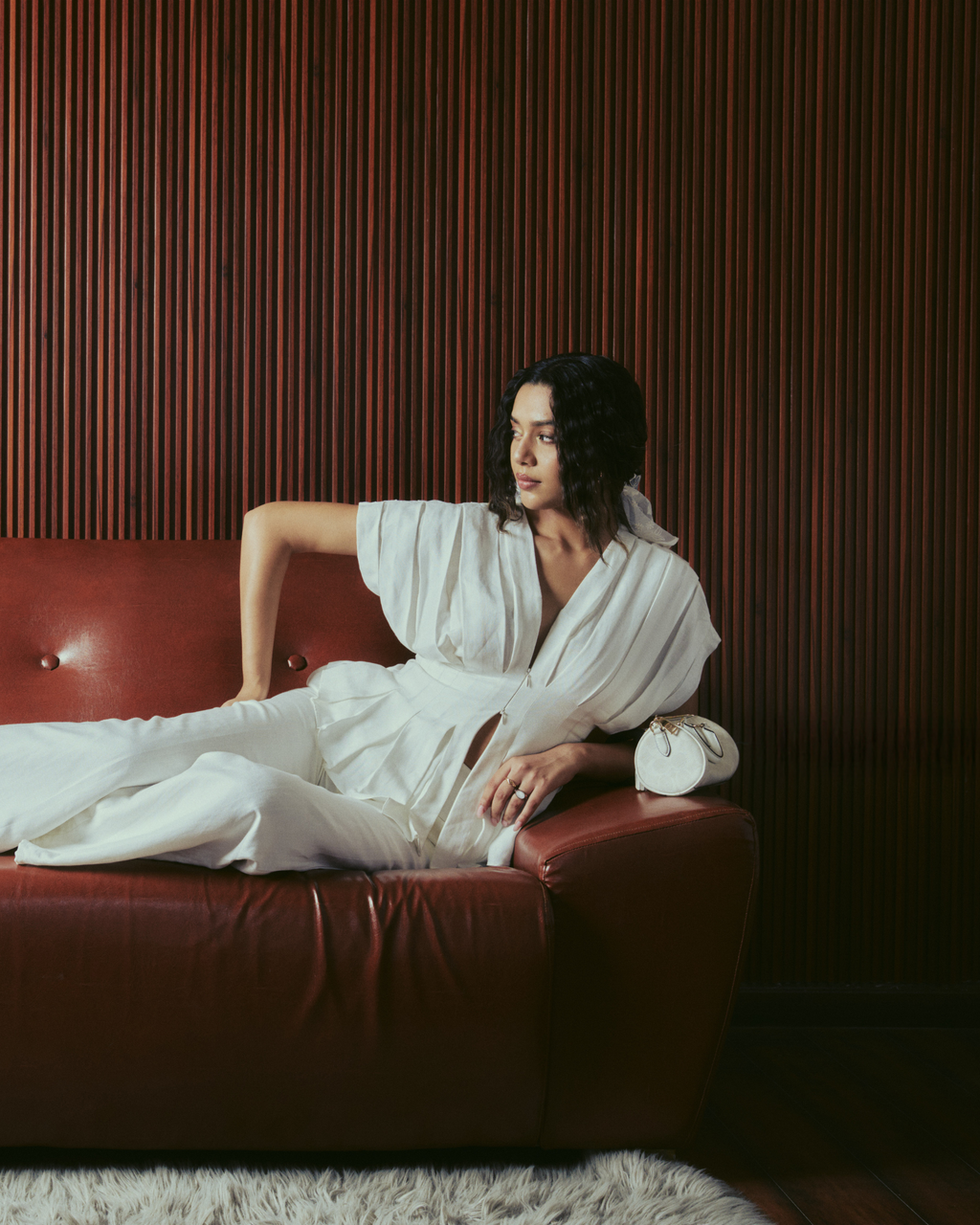 Box Pleat Linen Top