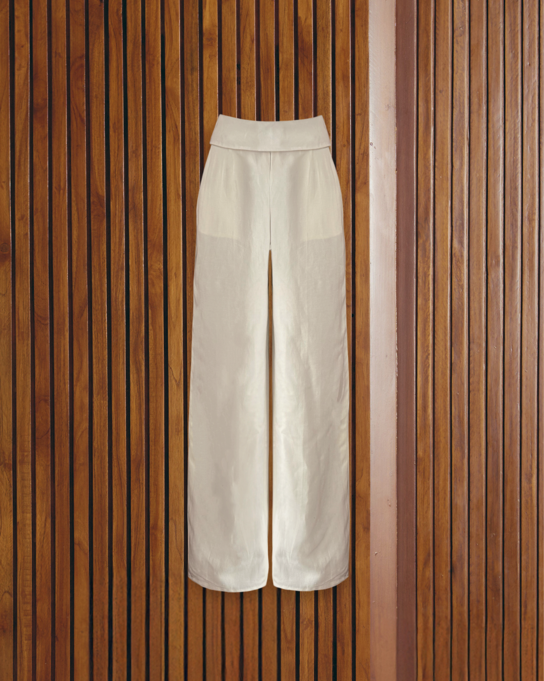 Lined Cuff Linen Pants